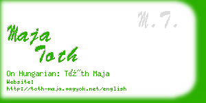 maja toth business card